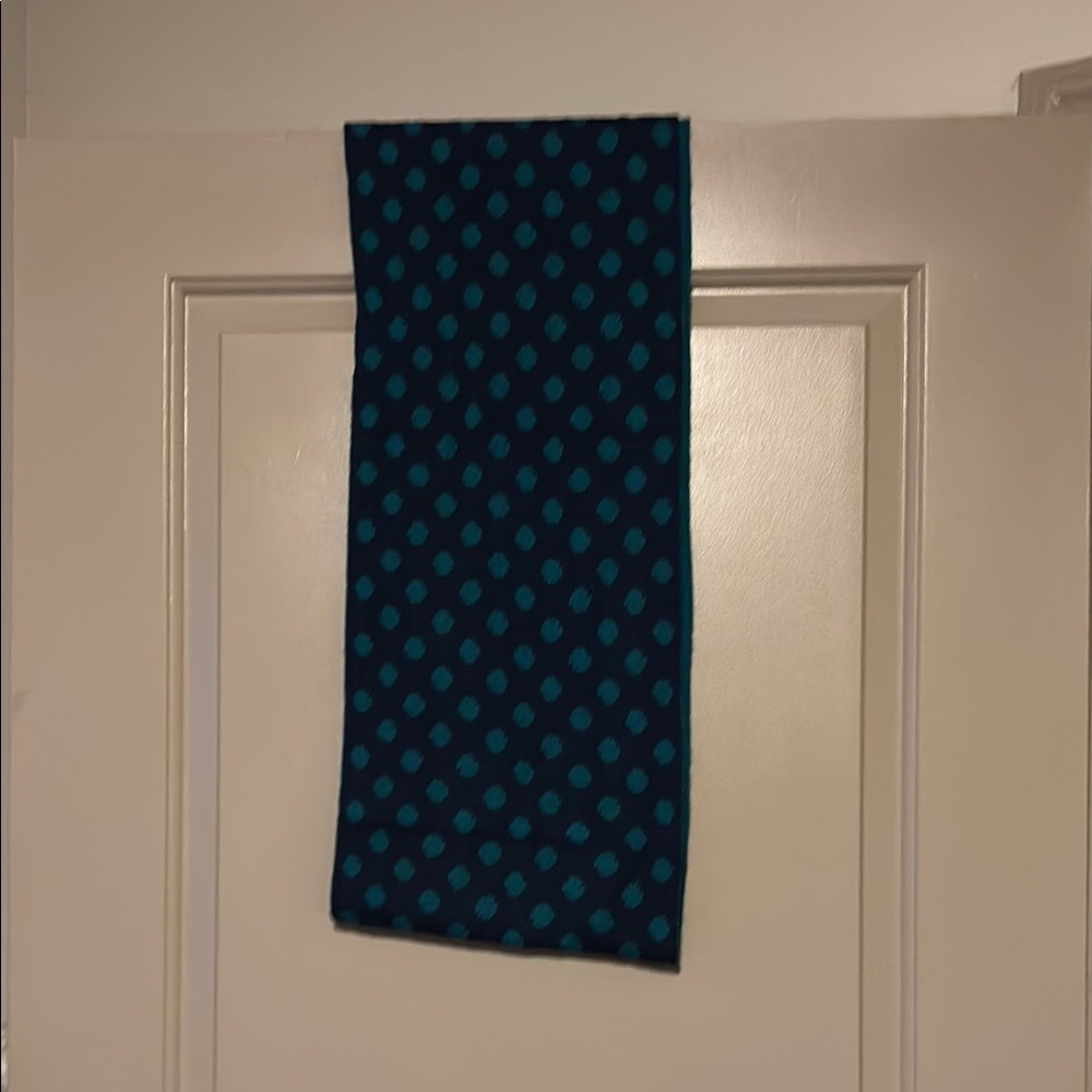 Old navy Blue & green reversible Polka Dot Scarf
